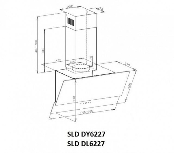 Вытяжка SCHAUB LORENZ SLD DL6227 купить с доставкой по Москве и Московской области в интернет-магазине ТехноВегас