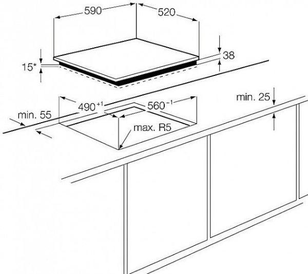 Поверхность ELECTROLUX ehf 56747 fk купить с доставкой по Москве и Московской области в интернет-магазине ТехноВегас