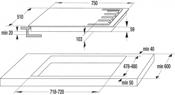 Газовая панель Gorenje GW 75 CLI