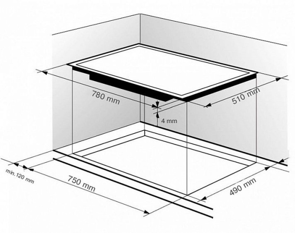 Поверхность ZIGMUND & SHTAIN cis 555.75 bk купить с доставкой по Москве и Московской области в интернет-магазине ТехноВегас