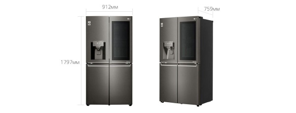 Холодильник LG GR-X24FTKSB нержавеющая сталь купить с доставкой по Москве и Московской области в интернет-магазине ТехноВегас